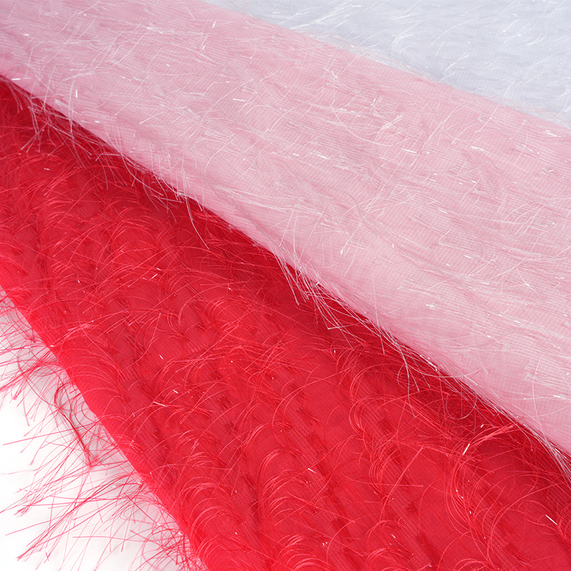 75D Uragiri tkanina od rezanog cvijeća s resicama