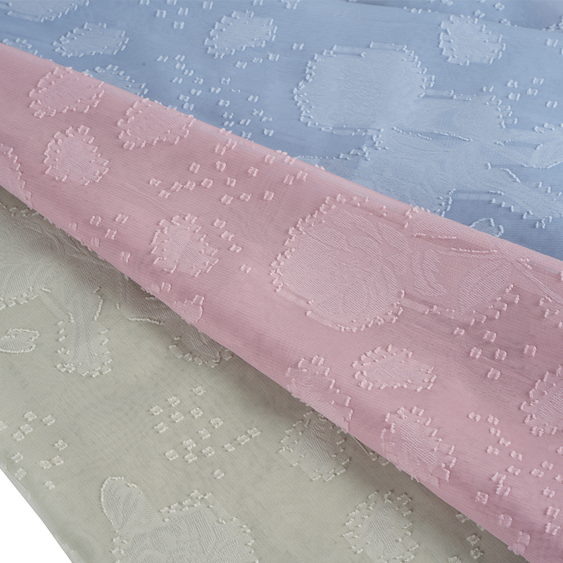 75d niskoelastična svilena uragiri tkanina s dvostrukom glavom i rezanim cvijećem