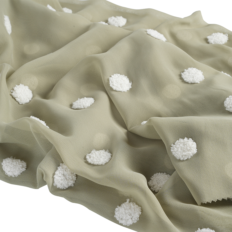 75d/18t ravni šifon s tkaninom za vezenje ručnika