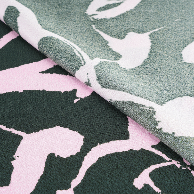 75D*120D poliesterska svilena naborana arapska tkanina s printom