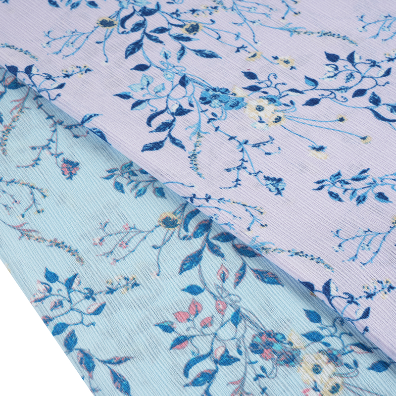 50*68 Kompozitna svilena kora, naborana tkanina s vodenim žigom cvijeta hibiskusa