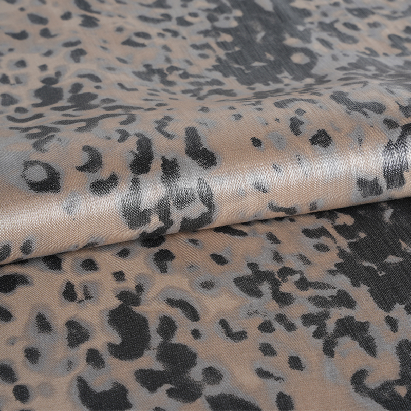 20d*21s Podebljana zlatna pamučna tkanina s malim uzorkom leoparda