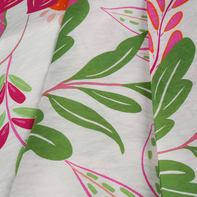 Rn polusjajna obična tkanina s uzorkom rajske ptice