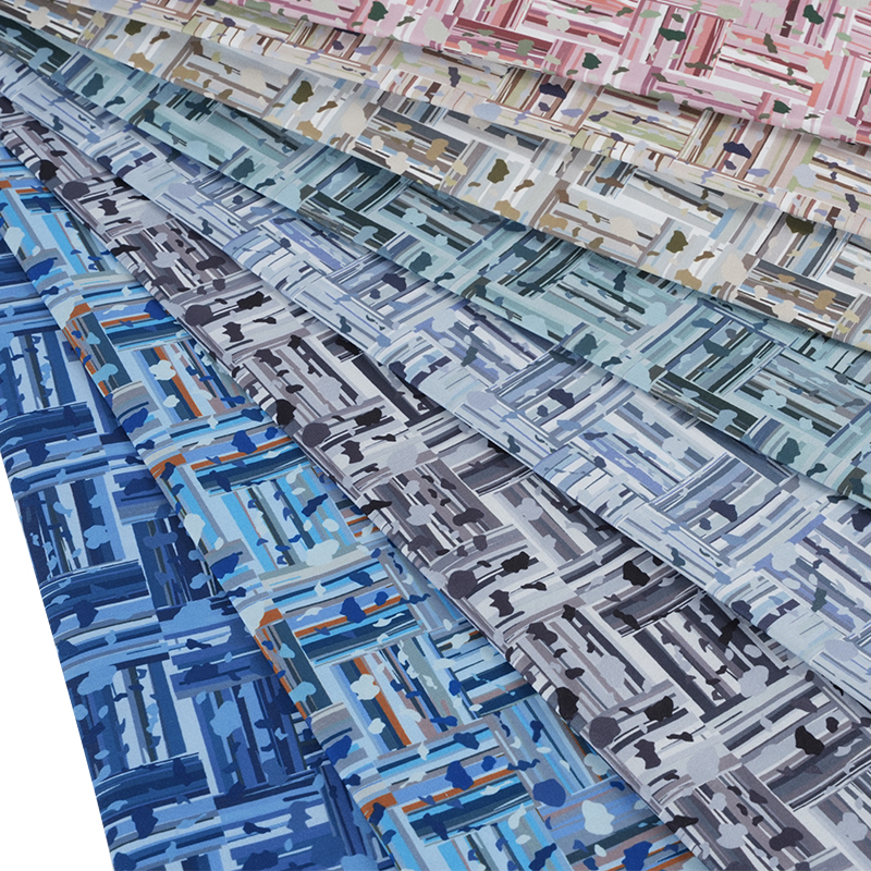 100D*40S Hladna svilena pamučna apstraktna tkanina za digitalni tisak pozitiva i negativa