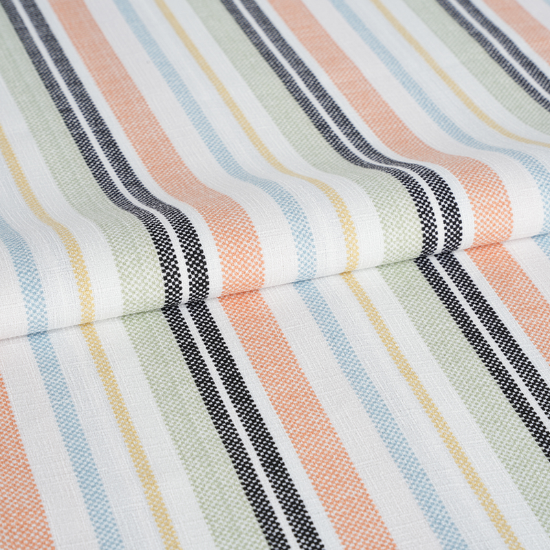 75D False Twist svilena tkanina s otisnutim narančastim i crnim prugama od bambusa i orhideje