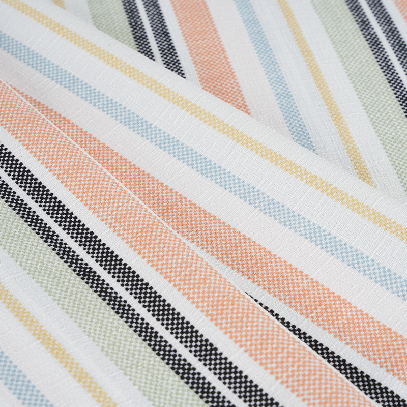 75D False Twist svilena tkanina s otisnutim narančastim i crnim prugama od bambusa i orhideje